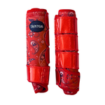 Load image into Gallery viewer, RED BANDANA WITH SPARKLE VELCRO SPLINT BOOTS (PA0IR)