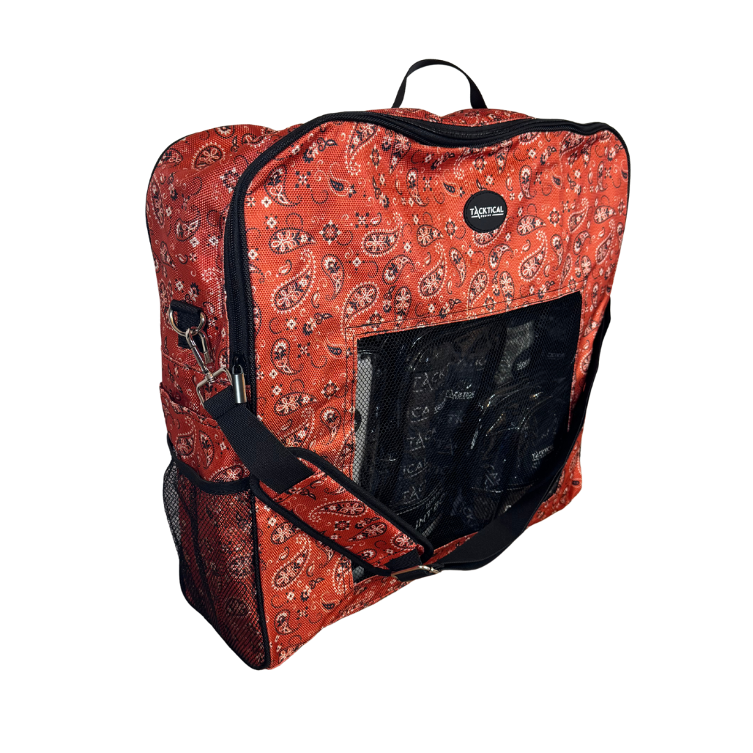 RED BANDANA DELUXE SPORT BOOT BAG