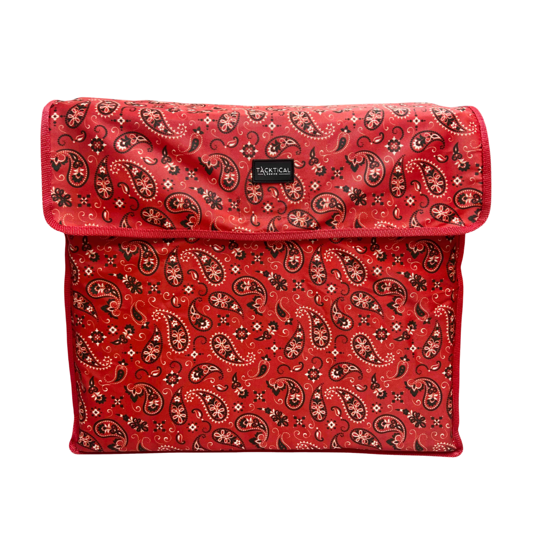 RED BANDANA STALL FRONT STORAGE BAG