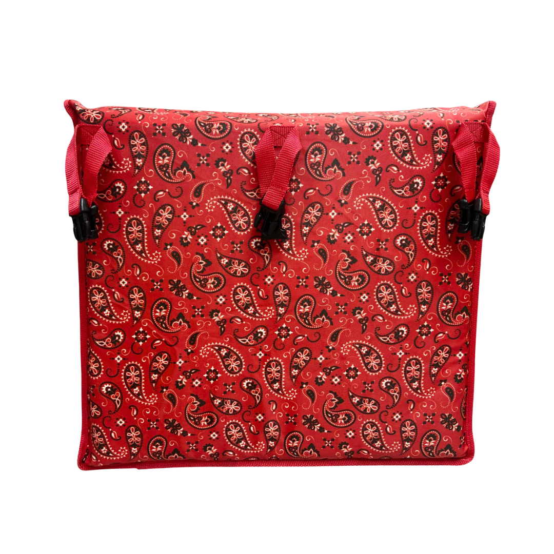 RED BANDANA STALL FRONT STORAGE BAG