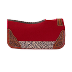 Load image into Gallery viewer, LEOPARD &amp; RED SADDLE PAD