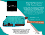 Load image into Gallery viewer, TACKTICAL™ LEOPARD &amp; TURQUOISE MINI/FOAL WINTER BLANKET