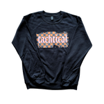 Load image into Gallery viewer, TACKTICAL BLACK RETRO CHECKERED CREWNECK