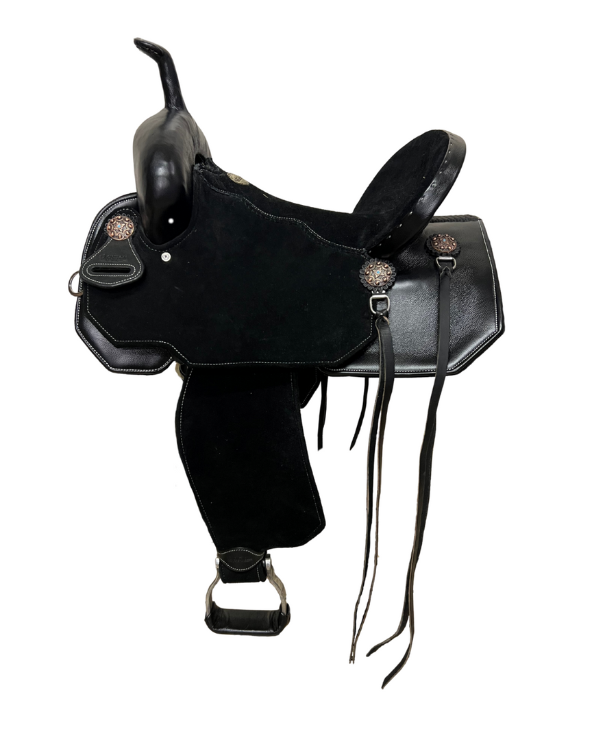 THE PUMA SADDLE - COPPER/ TURQ CONCHO