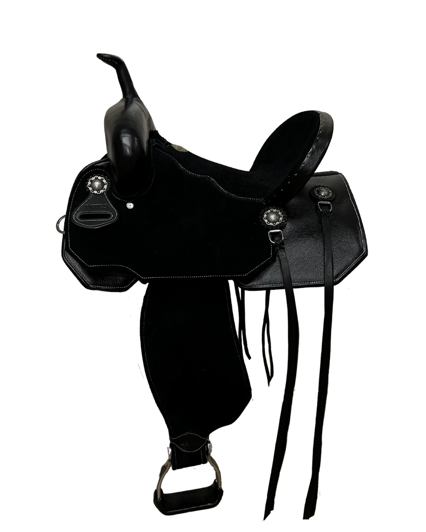 THE PUMA SADDLE - SILVER ENGRAVED CONCHO