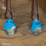Load image into Gallery viewer, TURQUOISE WITH SPARKLE VELCRO BELL BOOTS
