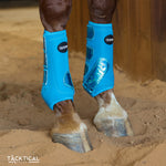 Load image into Gallery viewer, TURQUOISE WITH SPARKLE VELCRO SPLINT BOOT (PAIR)