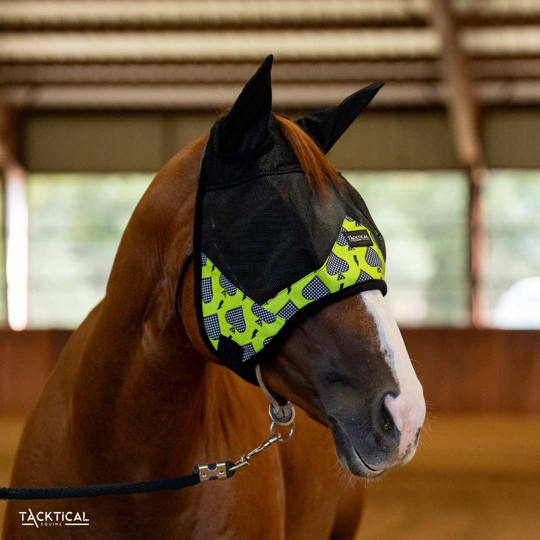 CHECKMATE DELUXE FLY MASK WITH EARS