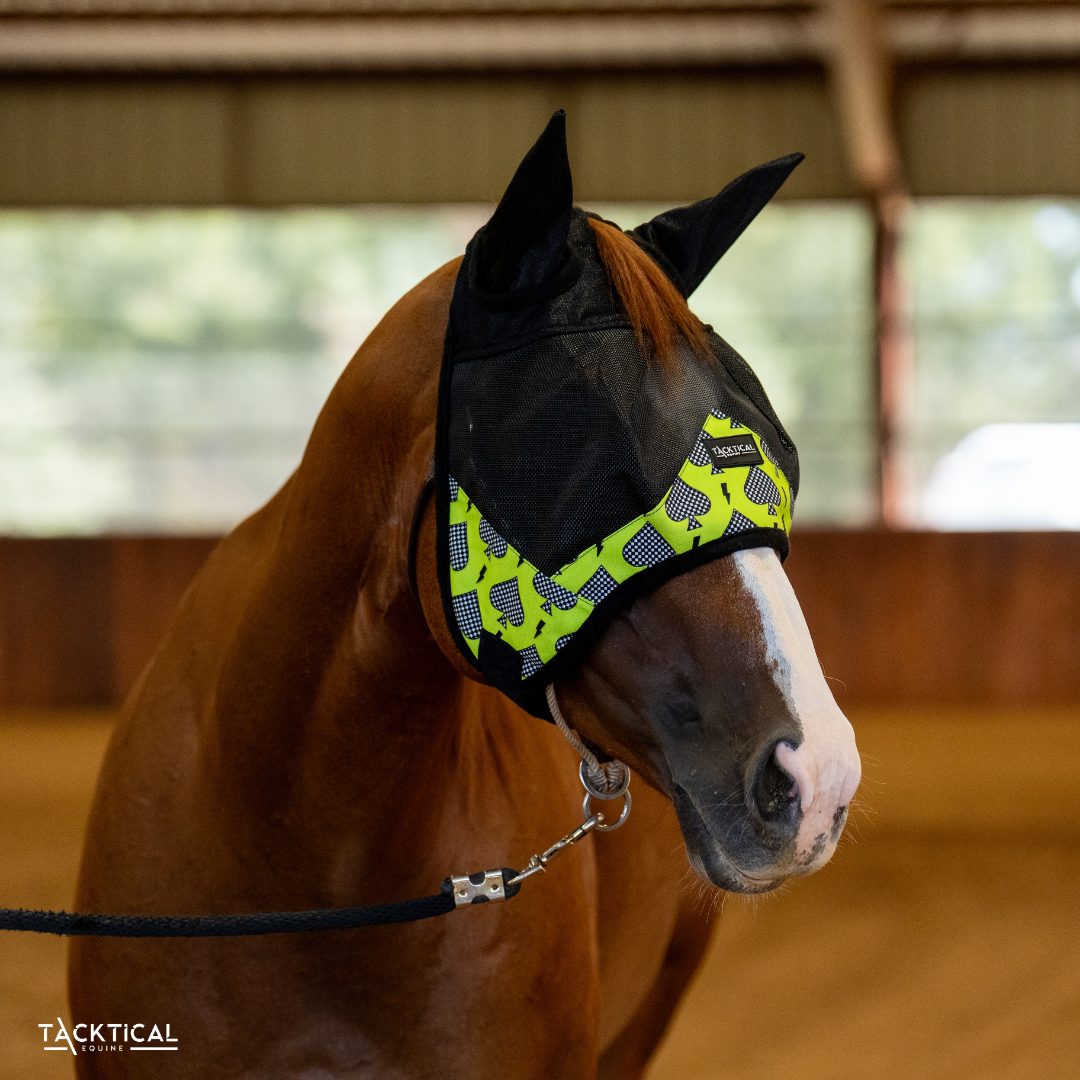 CHECKMATE DELUXE FLY MASK WITH EARS