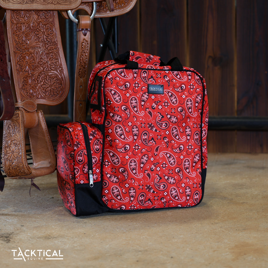 RED BANDANA ESSENTIAL RIDING BAG