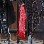 Load image into Gallery viewer, RED BANDANA LATIGO &amp; OFF BILLET SET