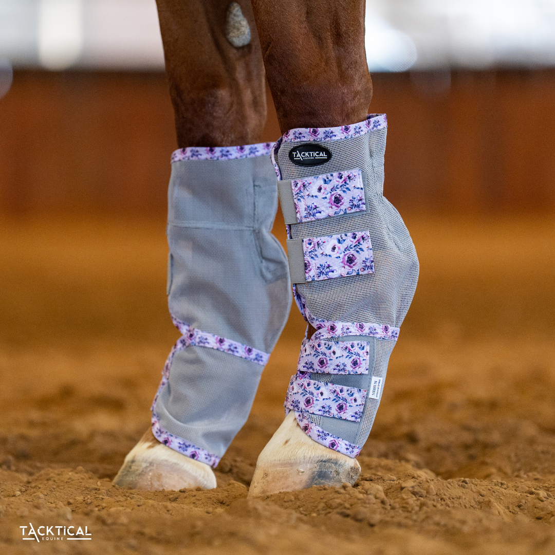 TACKTICAL PURPLE PEONY CONTOURED MESH FLY BOOTS - SET OF 4