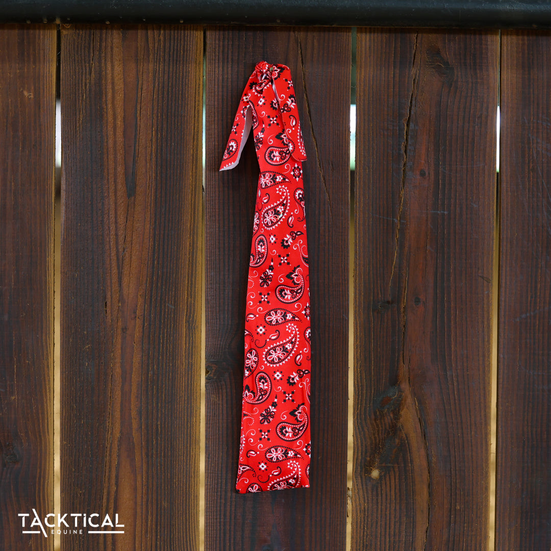 RED BANDANA TAIL BAG