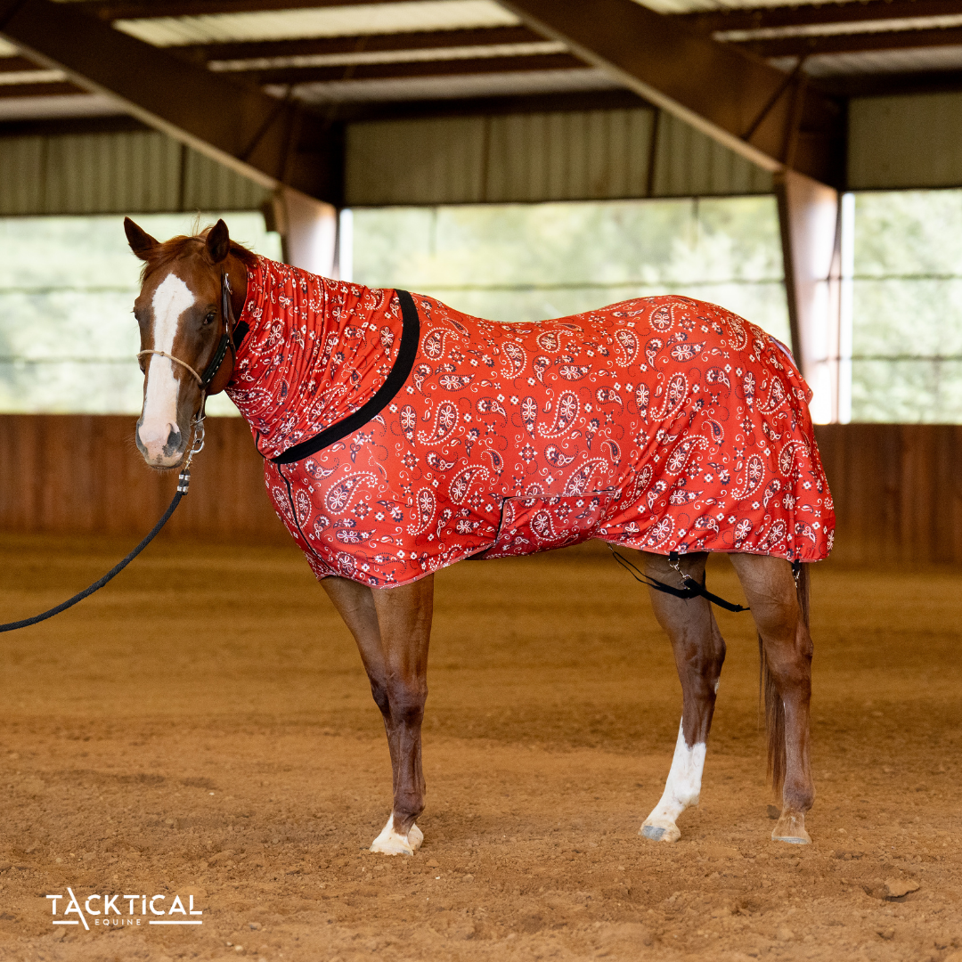 TACKTICAL TURTLENECK STRETCHIE | RED BANDANA