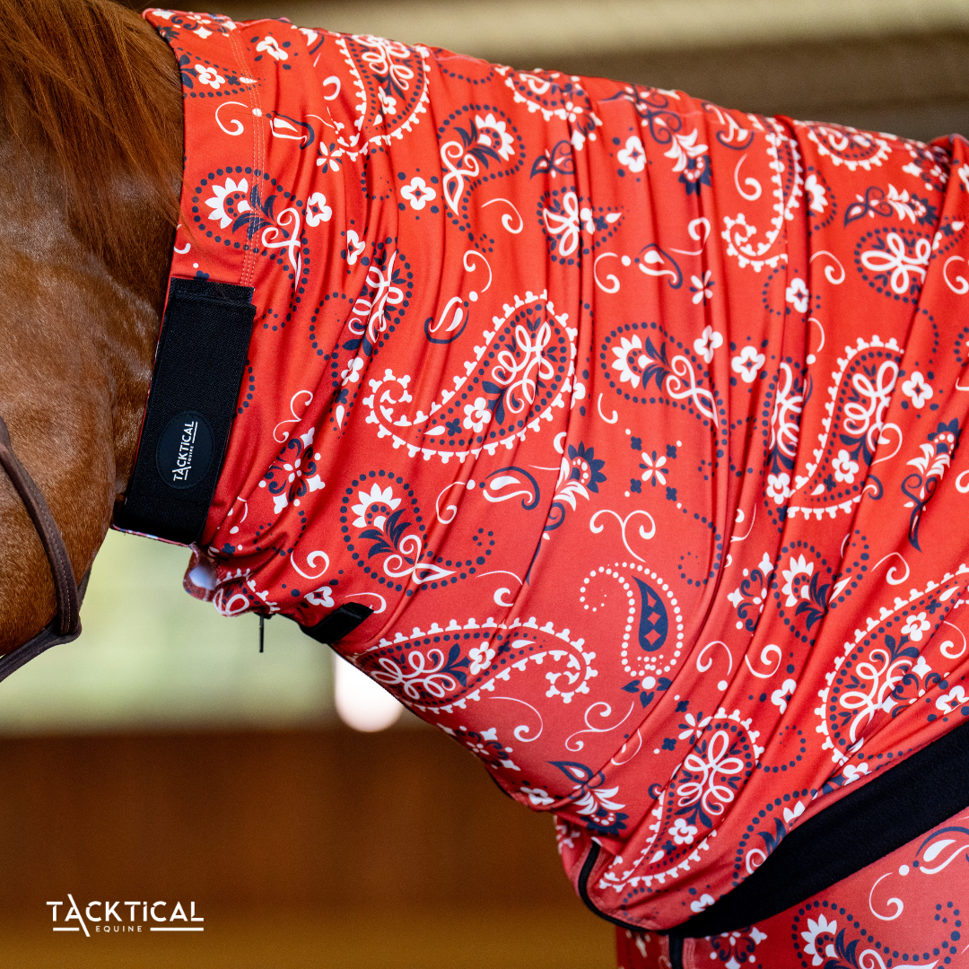 TACKTICAL TURTLENECK STRETCHIE | RED BANDANA