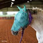 Load image into Gallery viewer, TACKTICAL BLOOM PRINT FLY MASK W/ EAR &amp; NOSE - PONY