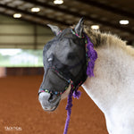 Load image into Gallery viewer, TACKTICAL WESTERN NEON PRINT FLY MASK W/ EAR &amp; NOSE - PONY