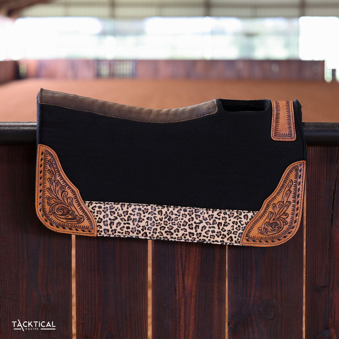 LEOPARD SADDLE PAD