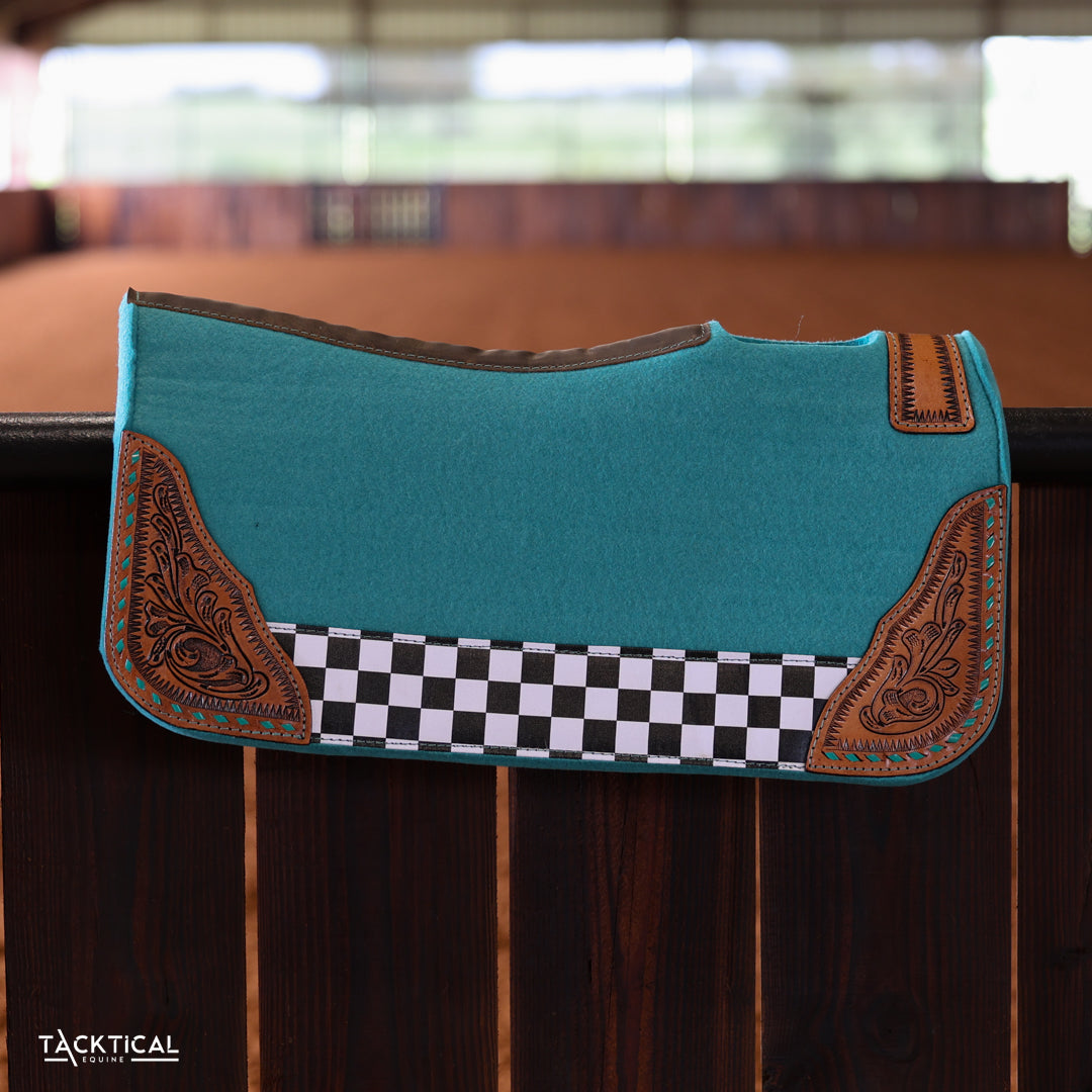 FINISH LINE & TURQUOISE SADDLE PAD