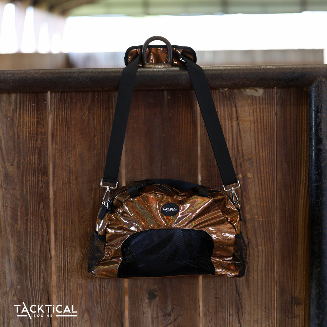 BRONZE CHROME MINI SPORT BOOT BAG