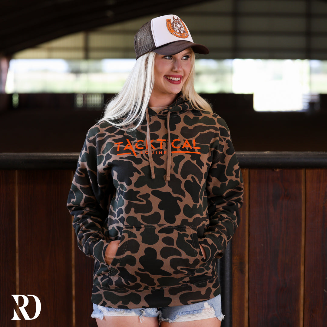 CAMO & ORANGE TACKTICAL HOODIE