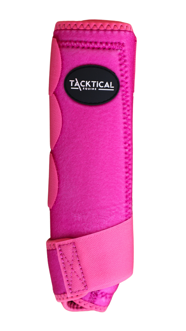 DEEP PINK SPLINT BOOTS (PAIR)