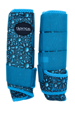 Load image into Gallery viewer, TACKTICAL™  TURQUOISE BLOSSOM SPLINT BOOTS (PAIR)