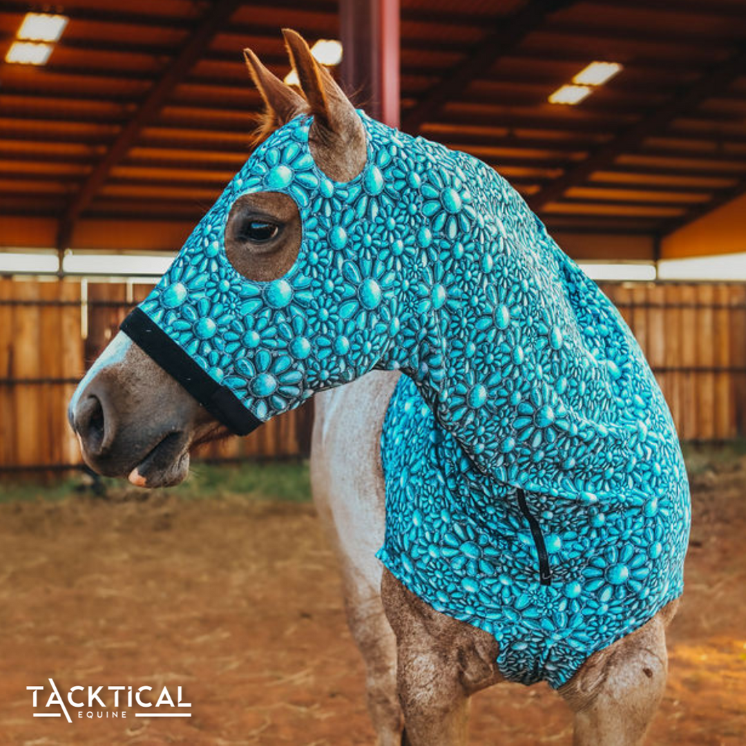 TACKTICAL™ TURQUOISE BLOSSOM LYCRA HOOD