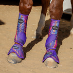 Load image into Gallery viewer, TACKTICAL™  PURPLE AZTEC BELL BOOTS  (PAIR)